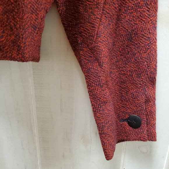 Vintage Wool Blend Cropped Blazer Jacket Y2K Size 12 - Picture 4 of 13